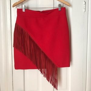 Maje Fringed MiniSkirt